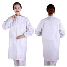 베가 방진복 C카라 사파리 제전복 무진복 상의 크린룸, 화이트, 1개