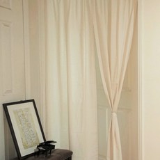 패브릭몰 광목 빅사이즈 봉집 가리개커튼 트임형 바란스