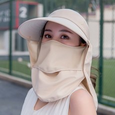자외선차단 밭일최강 햇빛가리개 전용 4단 변신모자, 4단변신모자-베이지