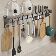 존 글로벌 주방 다용도 조리도구 거치대 칼꽂이 걸이 70cm, 그레이, 1개