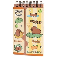 卡皮巴拉/水豚君 可遮擋便攜式英語單字本, 鱷魚水豚