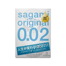 SAGAMI 相模 0.02 極薄潤滑保險套, 1個, 3個裝