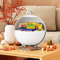 創意球形收納架 玄關鑰匙雜物整理 客廳桌面零食咖啡膠囊水果盤居家生活用品廚房收納浴室收納居家收納置物架收納架儲物架, 白色, 1個