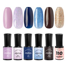 ROMO 로모 젤네일 6종 세트, 18.로모젤 6종 6L1 [미드나잇 콤보], 30g, 1개