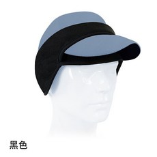 秋冬戶外保暖運動頭帶加絨防寒鴨舌帽配套防風護耳帶騎行護額髮帶, 黑色,均碼, 1個