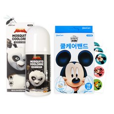 모기쿨케어 볼타입 50ml(쿵푸팬더) x 1개 + 쿨케어밴드 18매입(미키마우스) x 1개, 3세트, 50ml