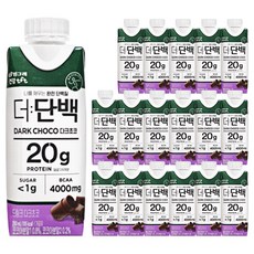 빙그레 더단백 드링크 다크초코, 250ml, 18개
