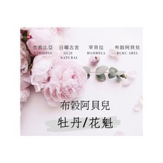 拾火Roast coffee 衣索比亞日曬古吉罕貝拉布穀阿貝兒牡丹花魁淺焙咖啡豆, 1個, 咖啡粉（請備注研磨刻度）,1/4磅 （120g)