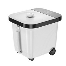 LADUTA 拉布塔 泡腳桶 折疊泡腳機 足浴桶 110V全自動按摩加熱恆溫 水電分離 高深桶 按摩紅光暖腳 洗腳, 1個, A9高配款, A9高配款白色