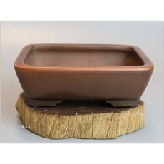 小樹安每 中國名家朱水明紫泥長方鉢，禪系列茶道精品，15cm名家手作, 1個