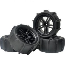 호심용 RC 휠 타이어 신레홍 9125 9116용 XLF X03 X04용 Wltoys 124019 104001 104009용 4개 세트 115mm 눈 모래, 호심용 RC 휠 타이어 신레홍 9125 9116용 XL