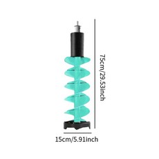 얼음 오거 드릴 알루미늄 낚시 도구 겨울 야외 활동 내구성있는 호수 바다, 색상: 4. 75cm, 1개