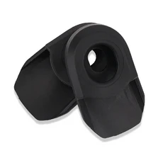 Tbest 자전거 크랭크 암 부츠 소프트 커버 실리콘 슬리브 프로텍터 기어 세트 2개입, 검정