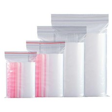 自封袋 超厚款20絲 密封袋, 1個, 薄款5絲 紅邊 ,6*8CM 5000只/份