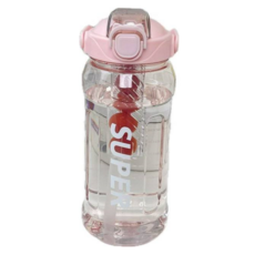 스포츠 빨대 대용량 보틀 물병 1.5L, 1개, 핑크