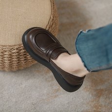 이냐시아 여성 로퍼 메리제인 발편한 키높이 구두 통굽 캐주얼로퍼