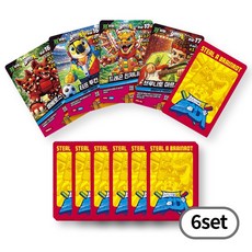 브루니토와 터프투칸 X 스키비디 토일렛 X 이탈리안 브레인롯 카드 홀로그램 포토카드, 6세트, 30매