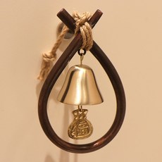 쿠칭아일랜드 오복삼재막이 더프리미엄 소코뚜레 문종 현관종 풍경종 방짜유기종 동99.9% 국산 핸드메이드 수공예 도어벨