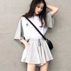 여자 치마 바지 반팔 츄리닝 미니 스커트 상하 세트