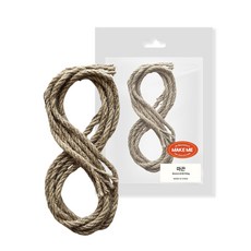 [메잌미] 다용도 DIY 포장용 만들기용 소포장 마끈 황마끈, 3M, 8mm