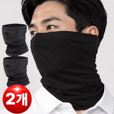 제이비 남자 넥워머 여름용 목토시 워머, 블랙, 2개