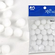 유아 만들기 폼폼이 20mm 흰색 유치원 어린이집, 1개
