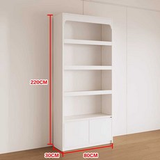 화장품 진열대 판매대 디스플레이 스탠드 정리대 선반, 길이80 폭30 높이220cm + 하단캐비닛