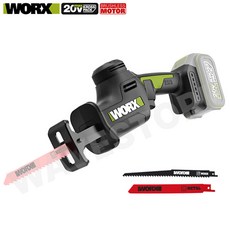 웍스 WORX 20V 전동톱 컷쏘 충전 컷소 왕복톱 WU500 베어툴 본품(배터리없음), 1개