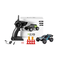 2.4GHz 1 32 미니 고속 20km/h RC 자동차 이중 속도 조정 실내 모드/전문 모드 여행 오프로드 RC 자동차 장난감 선물, Blue, 오프로드 버기, 장난감 등급