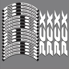 반사 림 스티커 방수 휠 데칼 세트 혼다 PCX 125 150 160 pcx125 pcx150 pcx160 2020 2021 16 개, [02] White Set, 1개