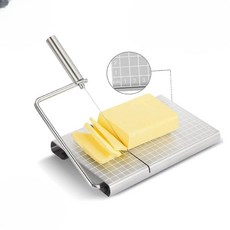 버터 커팅기 채칼 슬라이서 스팸 치즈 절단기 자르기 치즈케이크 스텐 커터, 1개, 02.눈금이 새겨진 길로틴 커터