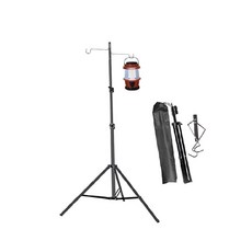 DIBOTE 迷你三段式伸縮燈架 高度約140-150cm 雙勾設計, 短款-高150cm, 1個