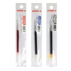 동아 유노크 리필 1타12입 리필심 중성펜, 0.7mm 흑색, 12개
