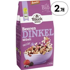 바우크밀 유기농 베리 스펠트 뮤즐리 Bauck mill Organic Berry Spelt Muesli 425g, 2개
