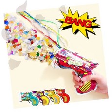 축하 행사용 종이 가루 발사 장난감 파티 분위기 연출 소품 생일 용품, 1개, 컨페티 폭죽 랜덤