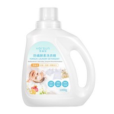 【悠森兒】三合一防蟎酵素洗衣精溫和低敏 清除奶漬黃漬 寶寶洗衣, 1個, 1L