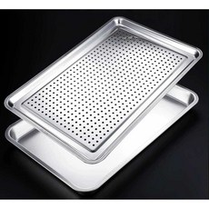 대형 304 스테인리스 사각 트레이 업소용 특대 베이킹 쟁반, 1개