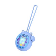 FJIASTB Tamagotchi Paradise 케이스 어린이 친화적인 부드러운 실리콘 충격 방지 커버 랜야드 포함 (핑크), 블루