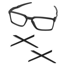 PapaViva Oakley Exchange OX8055용 교체용 이어 양말 2쌍 - 블랙 & 블랙