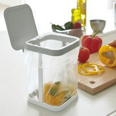 MEIISEO가정용 탁상 미니 휴지통 사무실 책상 다용도 쓰레기통, 블랙