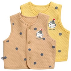 그린베베 영유아 겨울용 꼬깔 보온조끼