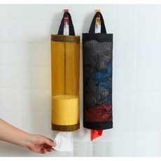 비닐봉투 보관함 메쉬 정리 통기성, 블랙, 3개