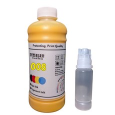 優墨 適用EPSON 008 商業用500ml 相容防水型 贈空瓶 L系列印表機 L15160 L6490 M2170, 黃 Y(需統編請備註),001/003/005/008瓶