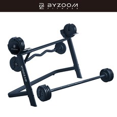 BYZOOM Fitness 80LB速調式槓鈴 健體巨獸Zack推薦 居家重訓組合, 1個