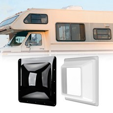 RVGUARD RV 채광창 번들 채광창 교체 포함 35.6cm x 35.6cm(14인치 x 14인치) 내부 돔 45.7cm x 45.7cm(18인치 x 18인치) 블랙 외부, RVGUARD RV 채광창 번들, 채광창 교체 포함 3