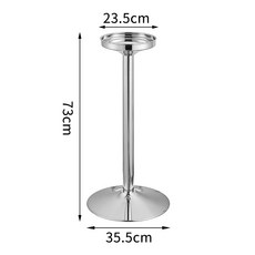 不銹鋼香檳盆連架紅葡萄酒冰桶酒吧會所大容量冰桶立式冰酒桶架, 1個, 加大款香檳盆架銀色