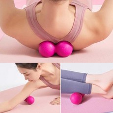 홈트레이닝 사용법 뭉친 발마 마사지볼 운동 근육 볼마사지 롤링볼, 1개, 핑크