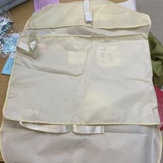 掛式衣物保護套 壓縮收納板 布藝 可摺疊, 1個, 不帶鋼圈/不成型無支撐/布面款【米色】1,超大容量【衣物壓縮收納板】摺疊收納