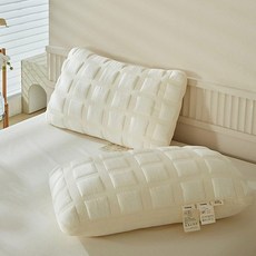 와플 호텔베개 숙면 수면 경추 낮잠 낮은 푹신 꿀잠 편한 베개 P40, 1개, P40베개 그레이