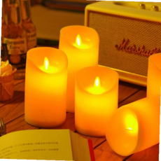 흔들리는 리얼 전자초 LED양초 촛불 무드등, 중(12.5cm)